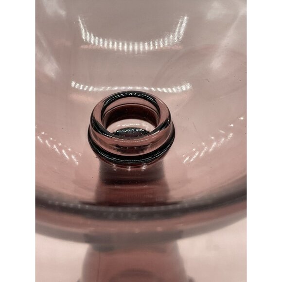 LE Smith Amethyst Orb / Saturn Candleholder Console Bowl Centerpiece - Picture 3 of 4